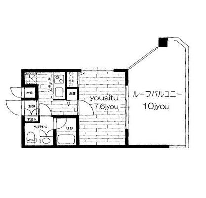 東京都文京区白山2丁目 賃貸マンション 1K