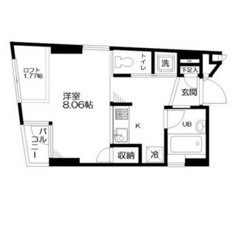 東京都文京区千駄木３丁目 賃貸マンション 1K