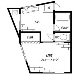 東京都文京区小日向１丁目 賃貸アパート 1DK